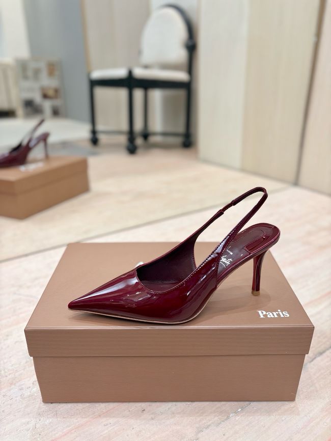 Christian Louboutin Slingbacks Lambskin 8.5CM 65078-8