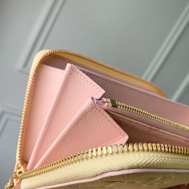 Louis Vuitton Zippy Wallet M28969 light yellow