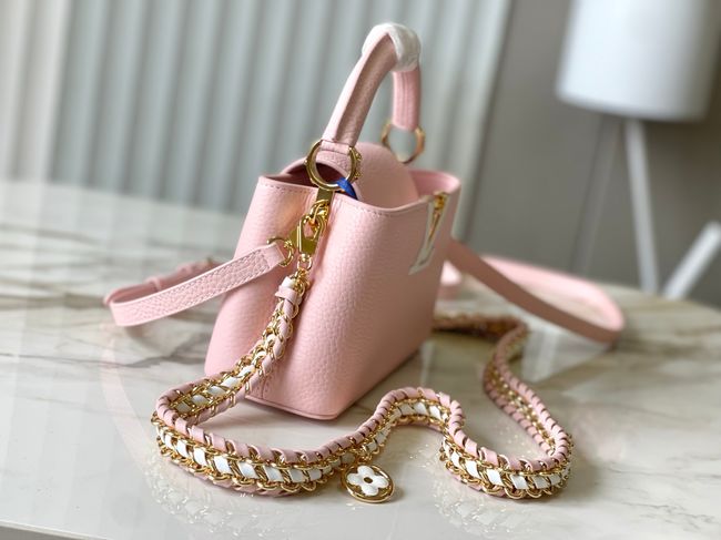 Louis Vuitton Capucines East West Mini M29497 pink Louis Vuitton Capucines East West Mini M29497 pink