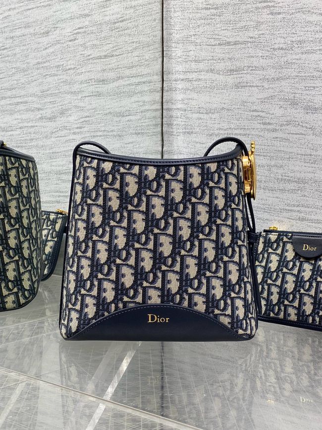 Dior samll Bag Blue Dior Oblique Jacquard 5842