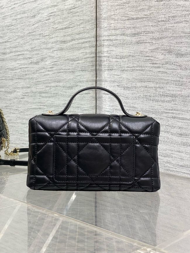 My Dior Mini Bag Cannage patent leather S0985PU black&Golden chain My Dior Mini Bag Cannage patent leather S0985PU black&Golden chain