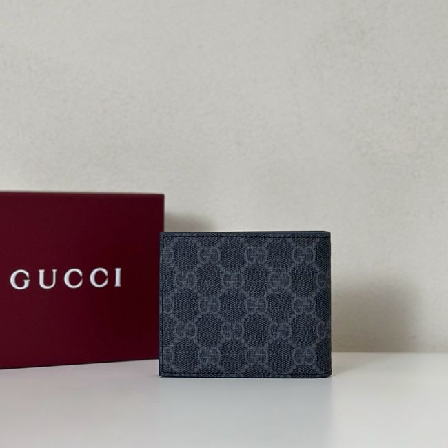 Gucci Dusty interior GG bi-fold wallet 768243 dark blue Gucci Dusty interior GG bi-fold wallet 768243 dark blue