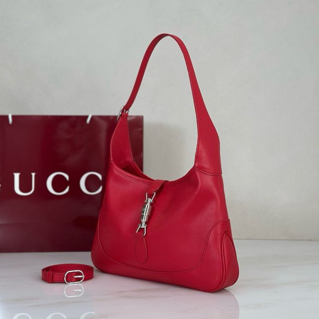 Gucci Jackie 1961 medium shoulder bag leather 863136 red Gucci Jackie 1961 medium shoulder bag leather 863136 red