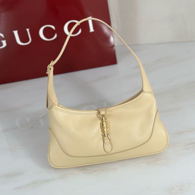 Gucci Jackie Slim medium shoulder bag 863137 light yellow