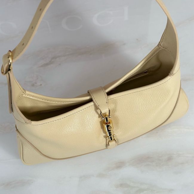Gucci Jackie Slim medium shoulder bag 863137 light yellow