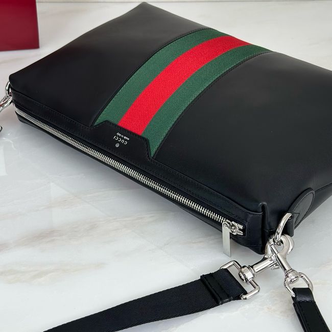 Gucci crossbody bag Mega Web Trademark medium crossbody bag A002KX black