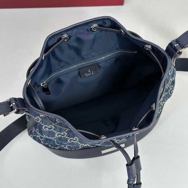 Gucci Venice small bucket bag 875237 Dark blue Gucci Venice small bucket bag 875237 Dark blue