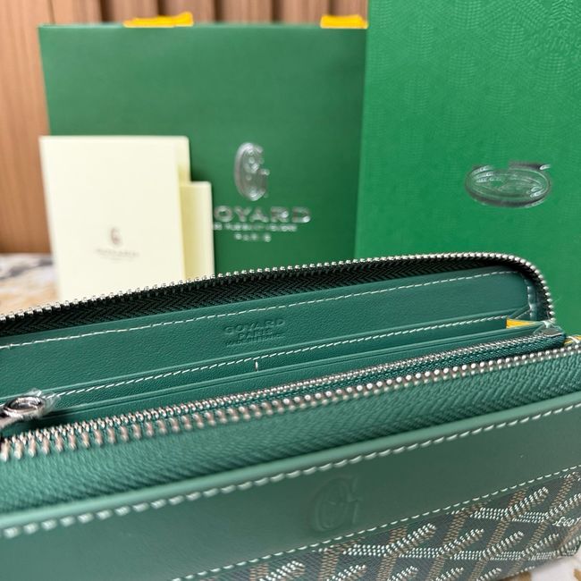 Goyard MATIGNON zip Wallet CL50P green Goyard MATIGNON zip Wallet CL50P green