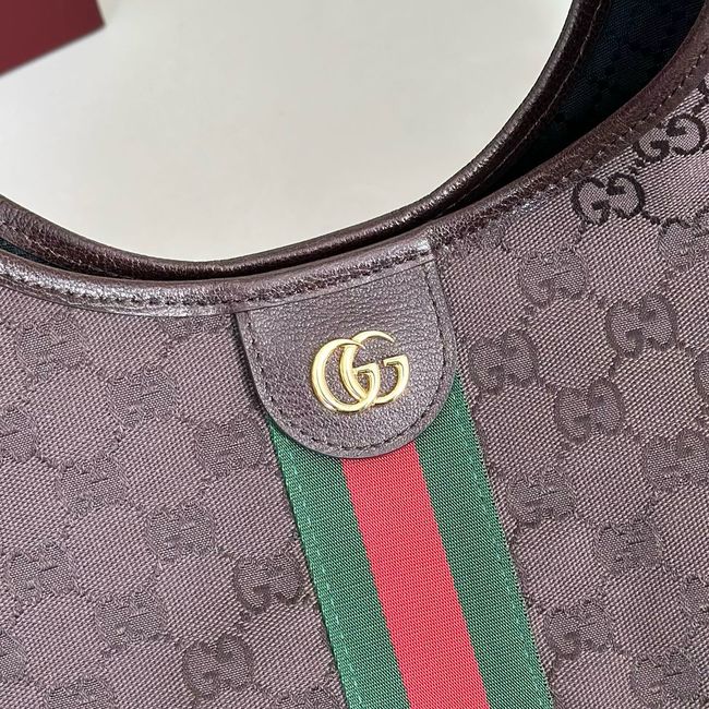 Gucci Giglio large tote bag 853971 Dark brown GG canvas