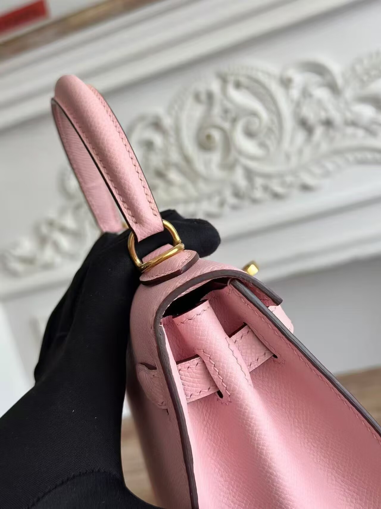 Hermes Kelly Espom Leather KL28 Light Pink Hermes Kelly Espom Leather KL28 Light Pink