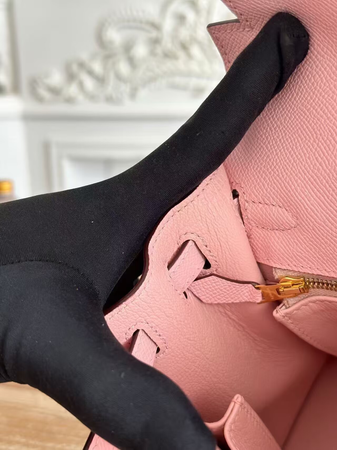 Hermes Kelly Espom Leather KL28 Light Pink Hermes Kelly Espom Leather KL28 Light Pink