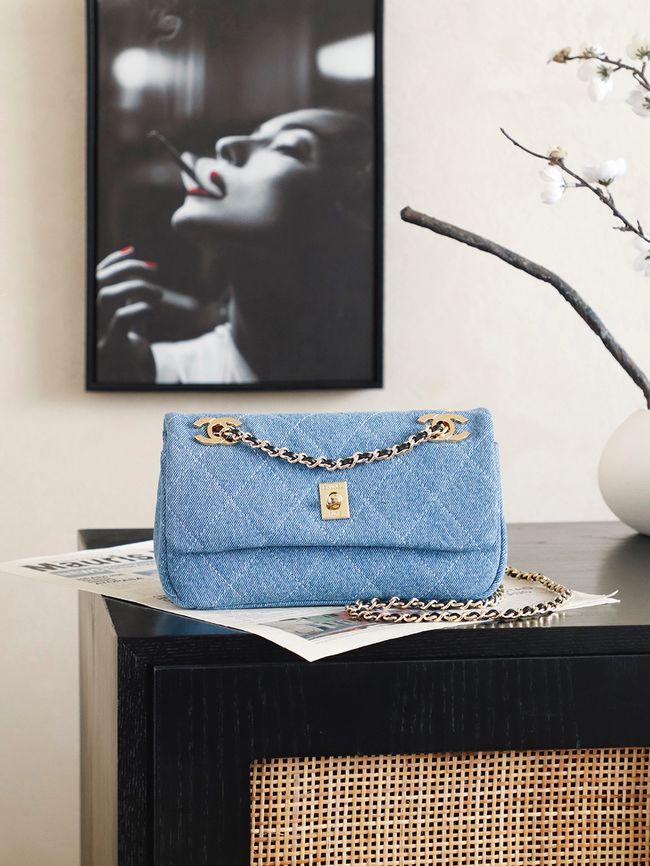 Chanel 2.55 Handbag AS6449 denim blue Chanel 2.55 Handbag AS6449 denim blue