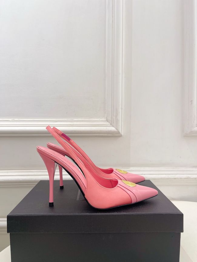 Saint Laurent LOUIS slingback pumps in patent leather and satin CN1000-2