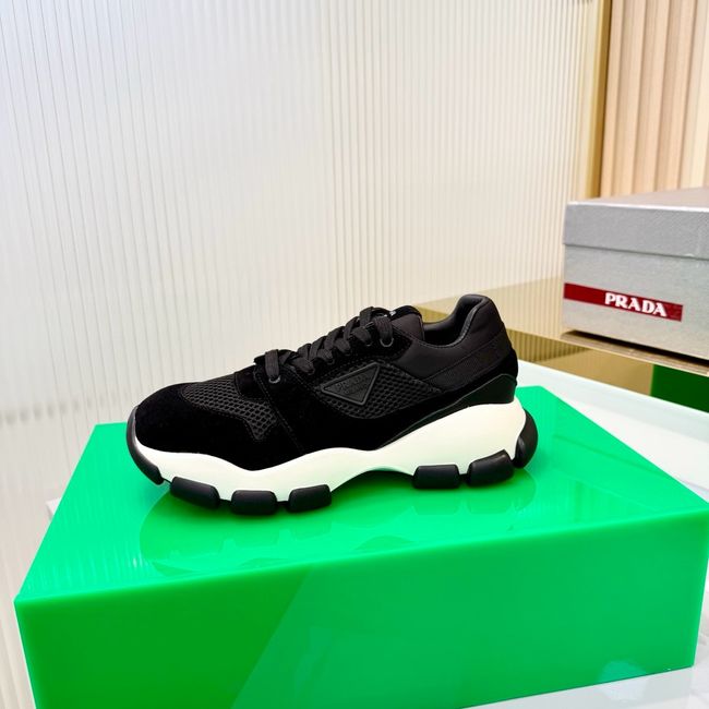 Prada Mesh fabric and suede sneakers 1E506O-2