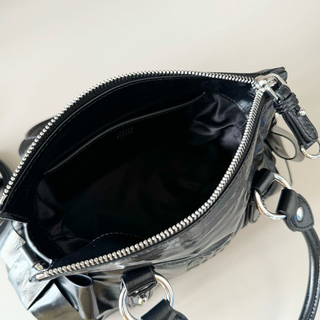 MIUMIU Patent leather bag 5BA336 black