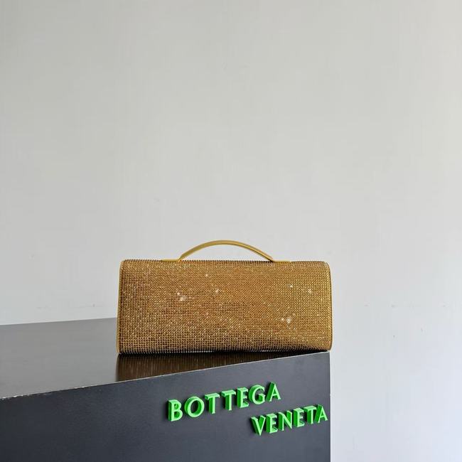 Bottega Veneta Andiamo Clutch Crystal 32190 gold