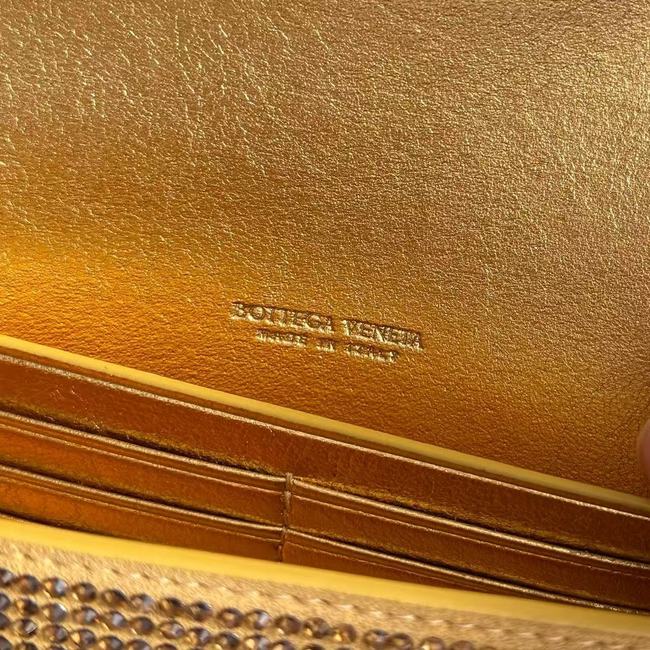 Bottega Veneta Andiamo Clutch Crystal 32190 gold