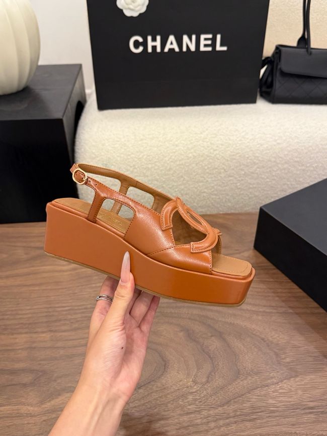 CHANEL Sandals Calfskin 55mm G47401-3