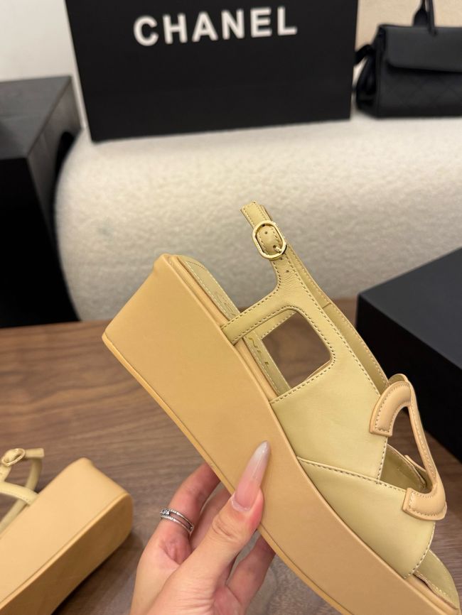 CHANEL Sandals Calfskin 55mm G47401-4