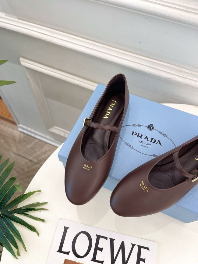 Prada Leather ballerinas 64205-4