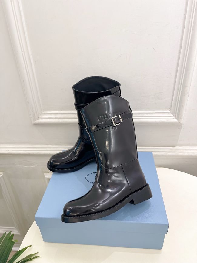 Prada Leather mid-calf boots 64207-2