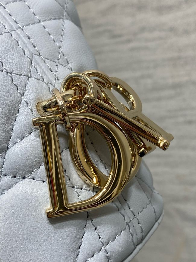 Mini Dior Toujours Hobo Bag Cannage Lambskin M2868O ice blue Mini Dior Toujours Hobo Bag Cannage Lambskin M2868O ice blue