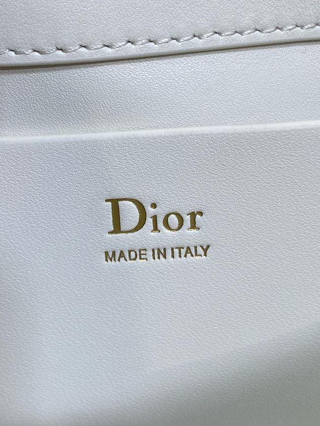My Dior Mini Bag Cannage patent leather S0985PU white&PINK My Dior Mini Bag Cannage patent leather S0985PU white&PINK