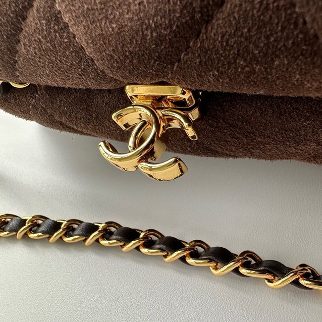 Chanel Clutch with chain AP5252 Dark Brown