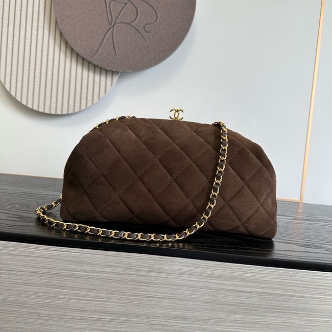 Chanel Clutch with chain AP5252 Dark Brown