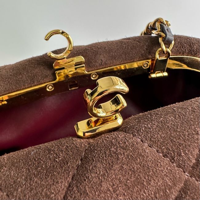 Chanel Clutch with chain AP5252 Dark Brown