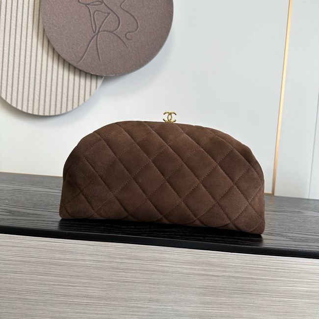 Chanel Clutch with chain AP5252 Dark Brown