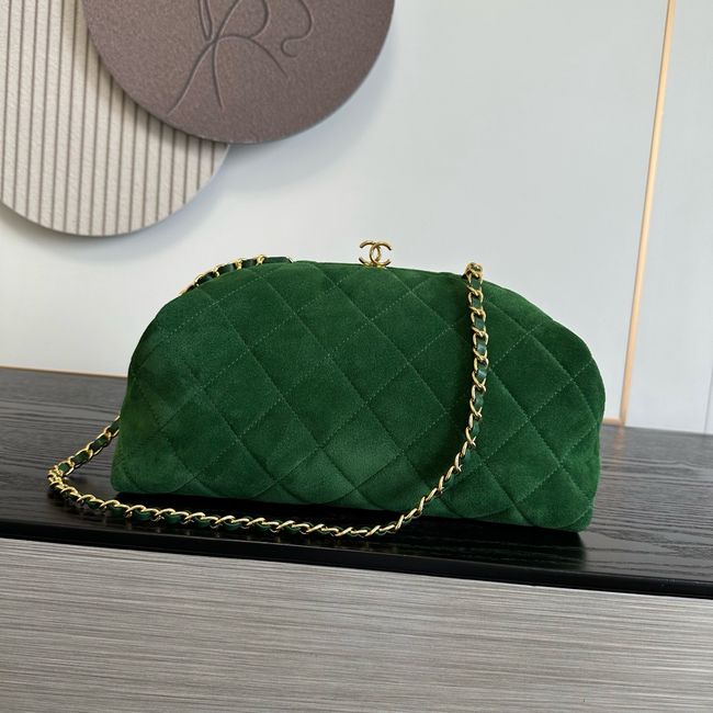 Chanel Clutch with chain AP5252 green Chanel Clutch with chain AP5252 green