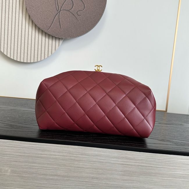 Chanel Clutch with chain Lambskin AP5252 burgundy