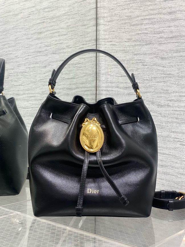Dior Calfskin Medium Tote Bag 67534 black Dior Calfskin Medium Tote Bag 67534 black