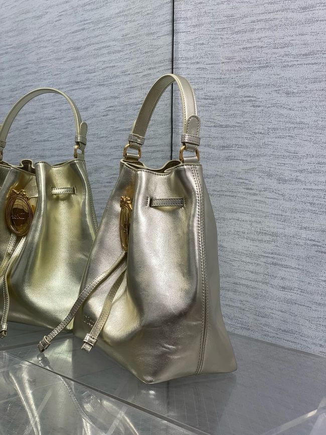 Dior Calfskin Medium Tote Bag 67534 gold