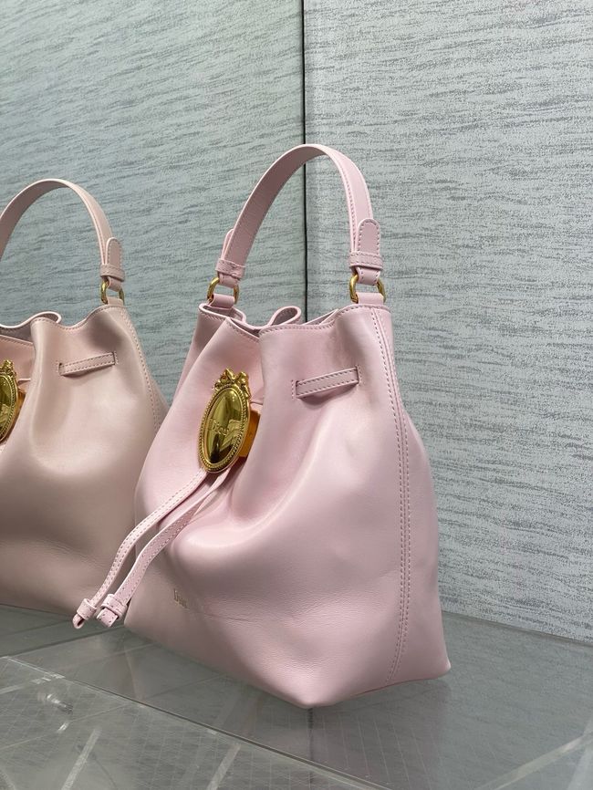 Dior Calfskin Medium Tote Bag 67534 pink
