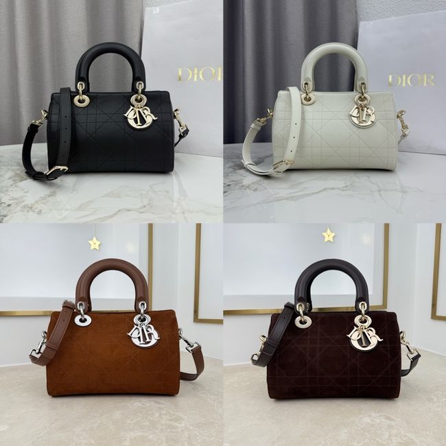 Small Dior Granville Bag black Flat Macrocannage Calfskin M1441OHJ