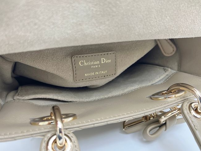 Small Lady Dior Bag with Strap Cannage Lambskin M0531OU dark Apricot Small Lady Dior Bag with Strap Cannage Lambskin M0531OU dark Apricot