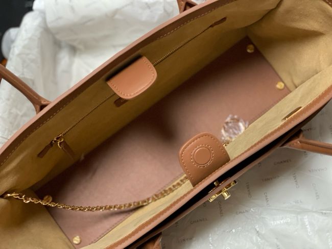 Chanel Small Shopping Bag AS6243 brown Chanel Small Shopping Bag AS6243 brown