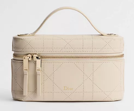 Dior Trianon Soft Vanity Mini Bag Flat Macrocannage Lambskin S4613OS Craie