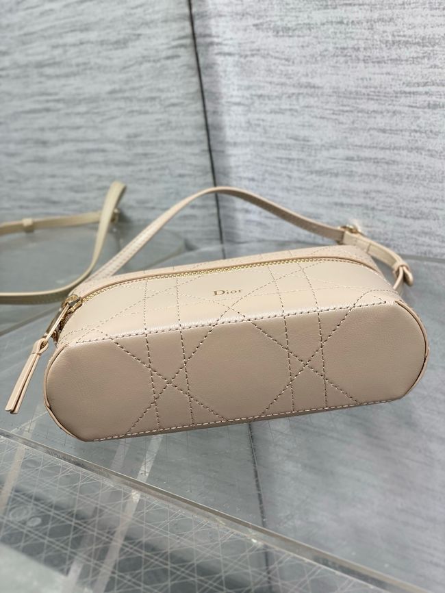 Dior Trianon Soft Vanity Mini Bag Flat Macrocannage Lambskin S4613OS Fraise
