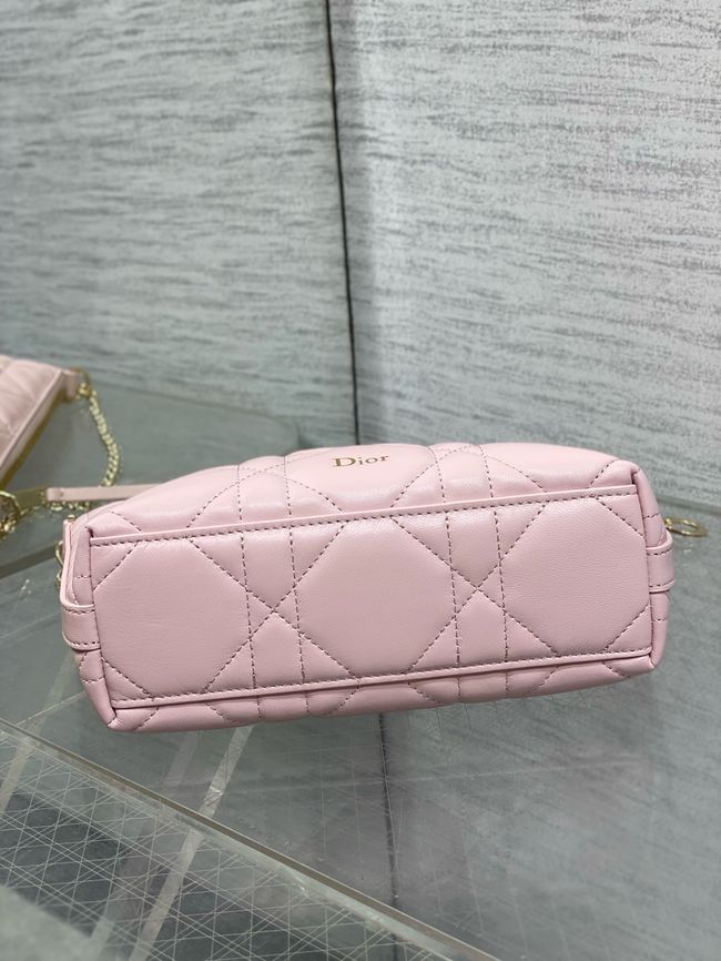 Diorling Mini Bag Macrocannage Lambskin S2613OU Soupir Pink