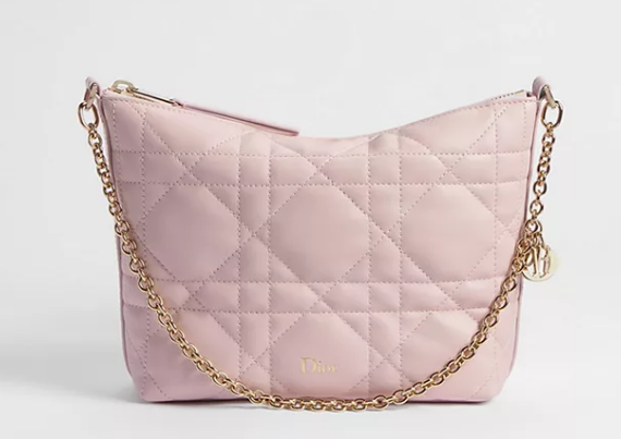 Diorling Mini Bag Macrocannage Lambskin S2613OU Soupir Pink