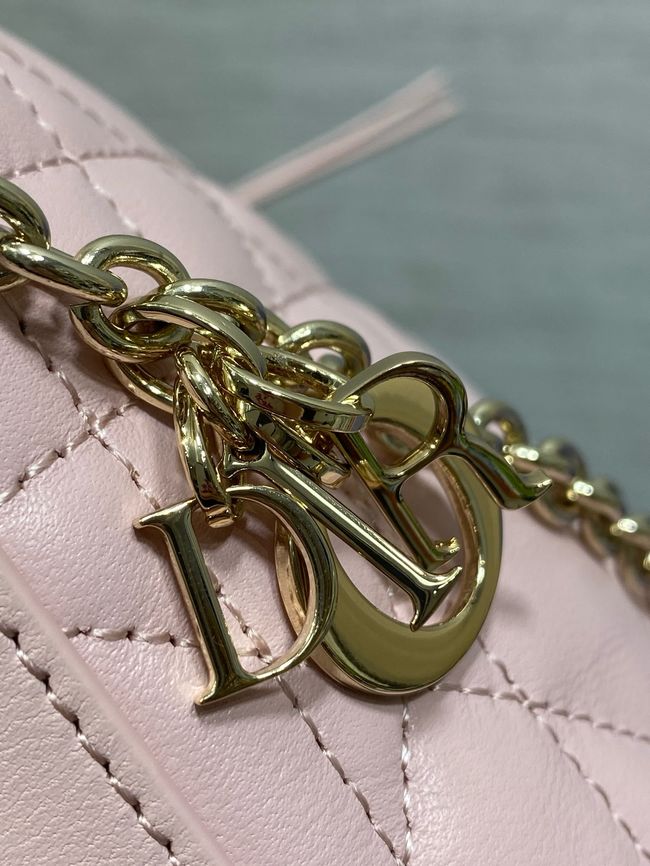 Diorling Mini Bag Macrocannage Lambskin S2613OU Soupir Pink