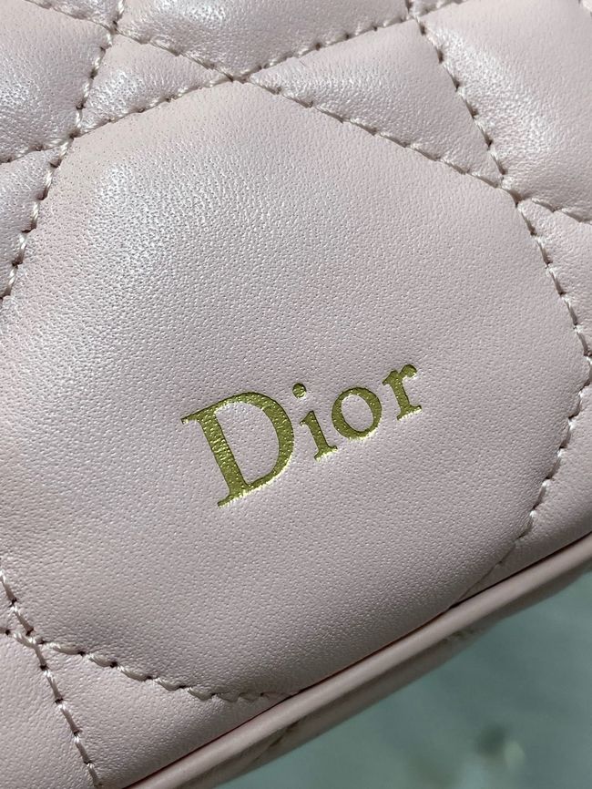 Diorling Mini Bag Macrocannage Lambskin S2613OU Soupir Pink