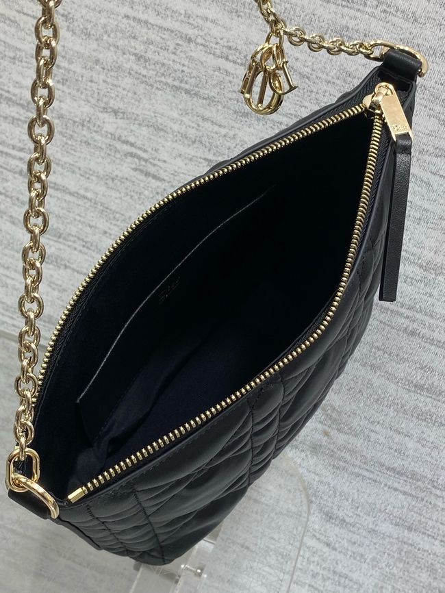 Diorling Mini Bag Macrocannage Lambskin S2613OU black