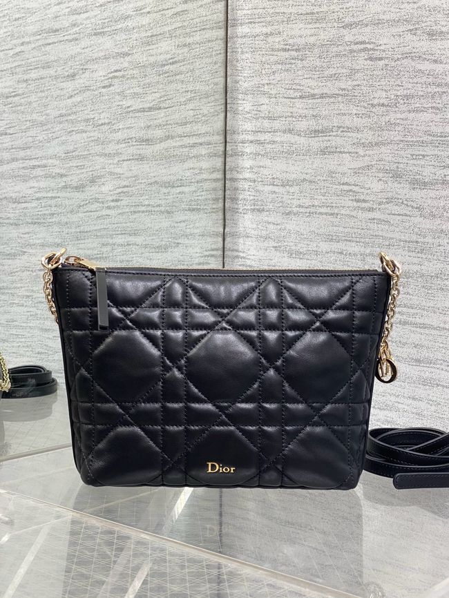 Diorling Mini Bag Macrocannage Lambskin S2613OU black