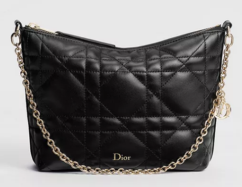 Diorling Mini Bag Macrocannage Lambskin S2613OU black