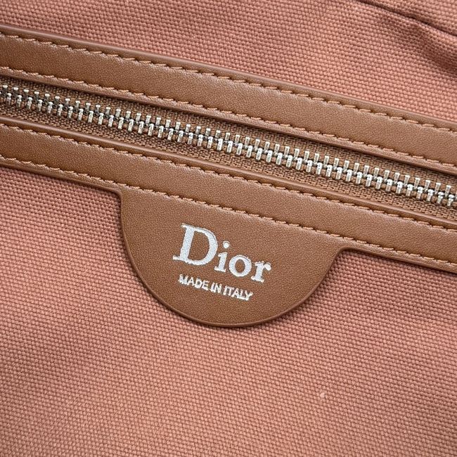 Small Dior Granville Bag Golden Saddle Flat Macrocannage Suede Calfskin M1441OH