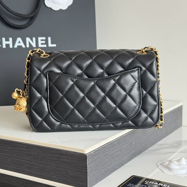 Chanel SMALL FLAP BAG sheepskin AS1787 black Chanel SMALL FLAP BAG sheepskin AS1787 black